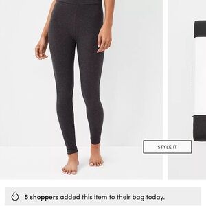 Ann Taylor Black High-Rise Leggings